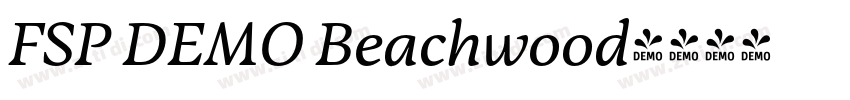 FSP DEMO Beachwood字体转换 FSP DEMO Beachwood字体转换